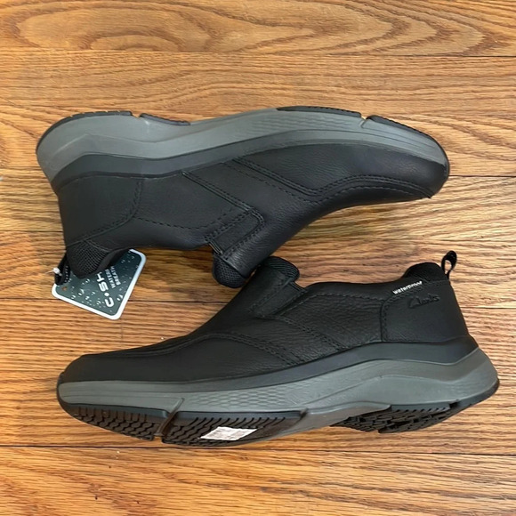 Clarks Wave 2.0 Edge Shoe Black Leather Men’s size 10M‎ NWT Walking main image 6
